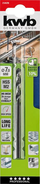 Actual product image kwb HI-NOX HSS drill 7.0 mm (7 mm)