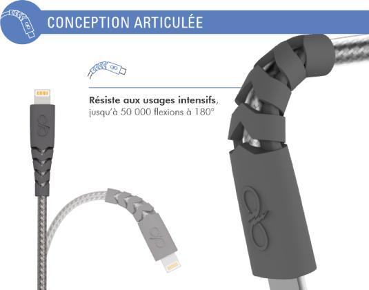 Produktbild Force Power USB-C/Lightning-Kabel (2 m, USB 3.2 Gen 1)