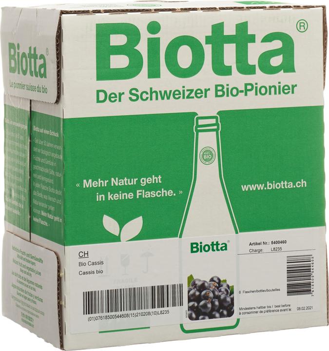 Actual product image Biotta Cassis (6 x 50 cl)