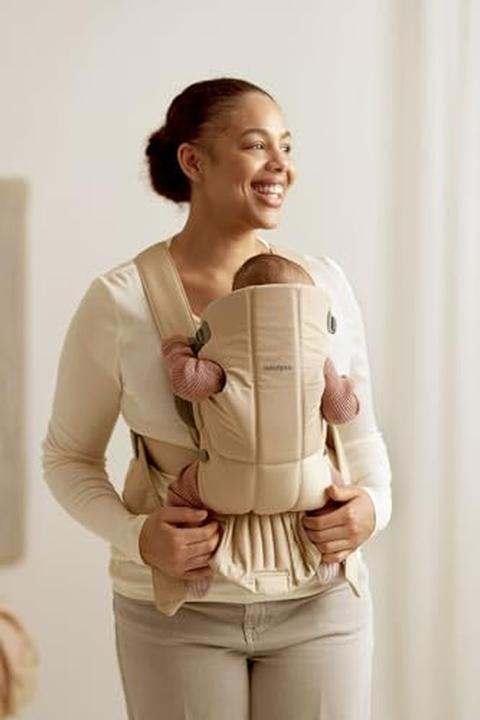 Produktbild BabyBjörn Tragesitz Mini, Woven, beige