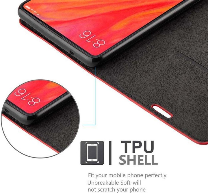 Actual product image Cadorabo Book Invisible Magnet Cover (Mi Mix 2S)