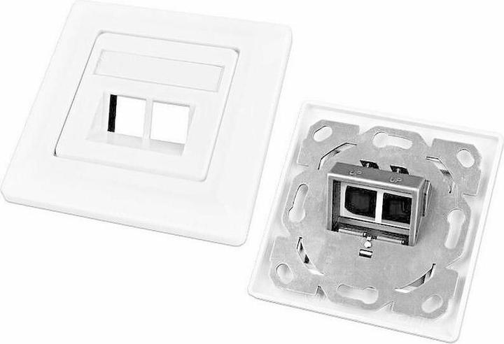 Actual product image Wirewin Empty data socket, 2-fold, flush-mounted