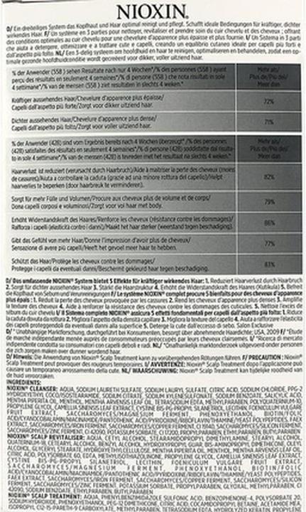 Actual product image Nioxin Starter Set 4, 2x/1x40ml (350 ml, Liquid shampoo)