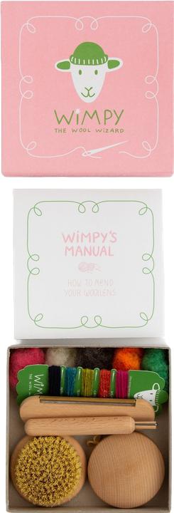 Actual product image Foekje Fleur Wool Patch Set "Wimpy the Wool Wizard