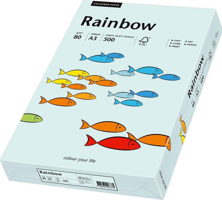 Actual product image Rainbow Copy paper colored A3 (A3, 500 Sheets, 80 g/m²)