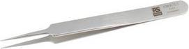 Immagine prodotto RS PRO Pinzetta in acciaio inossidabile resistente all'acido, punta extra fine, 110 mm