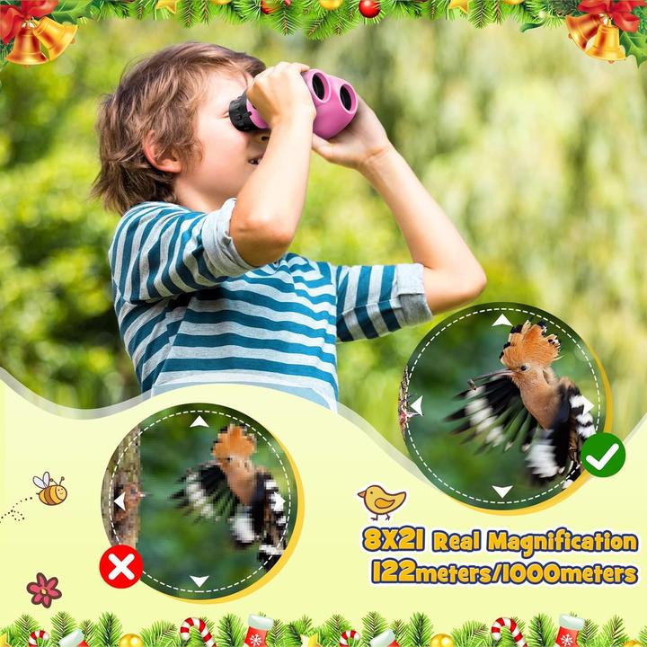 Immagine prodotto Dislocati Kinderfernglas mit Lupe & Kompass (8x, 21 mm)