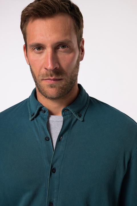 Produktbild JP1880 JP 1880 Piqué-Hemd, Langarm, Button-Down-Kragen, Vintage-Look, Modern Fit (5XL)