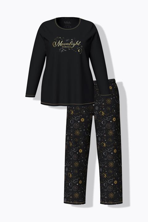 Produktbild Ulla Popken Pyjama, Sterne, Rundhals, Langarm (60)