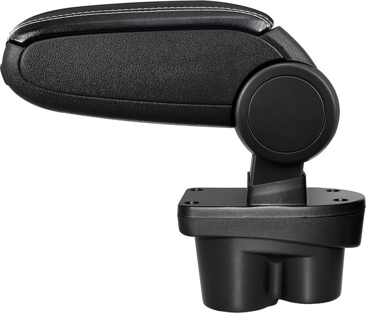 Immagine prodotto Pro-Tec Bracciolo centrale Opel Corsa E con vano portaoggetti in similpelle nera con cuciture bianche