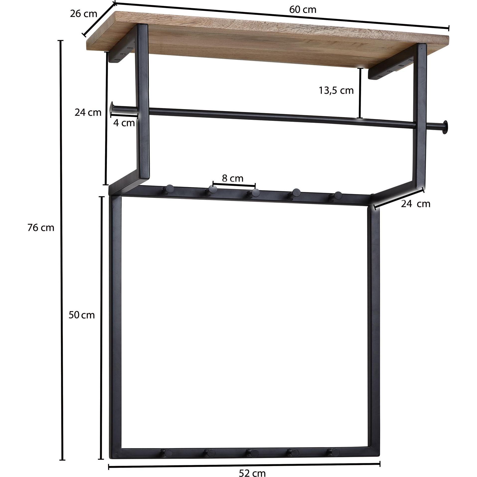 Thumbnail - Wohnling, Garderobe + Kleiderhaken, Wandgarderobe