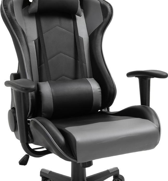 Produktbild Swisshandel24 Ergonomischer Bürostuhl, Gaming Stuhl, Kunstleder, Schaumstoff, Schwarz