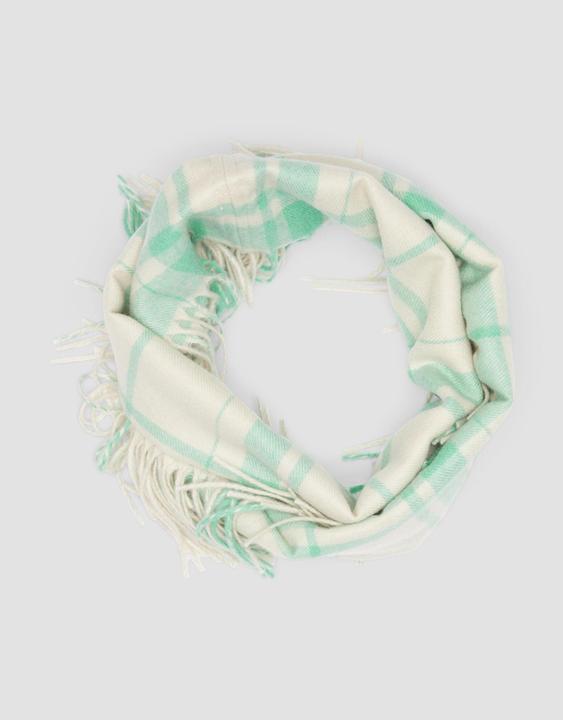 Immagine prodotto s.Oliver Snood Karierter Loop-Schal mit Fransen