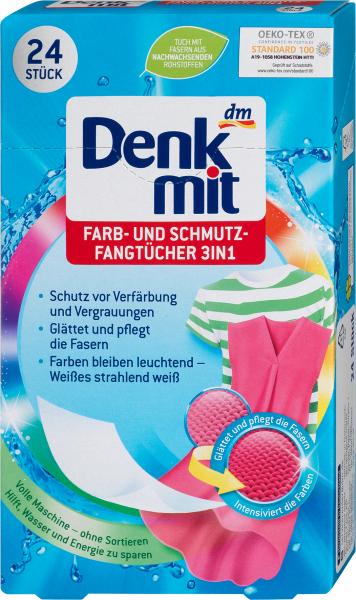 Produktbild dm Denkmit Farb- & Schmutzfangtücher (24 Waschgänge, Tücher)