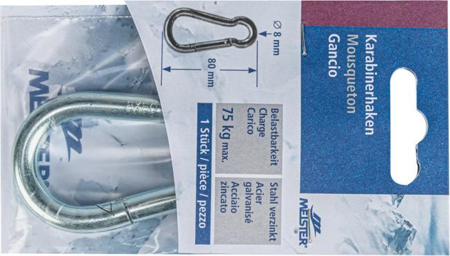 Actual product image Meister Fire brigade snap hook