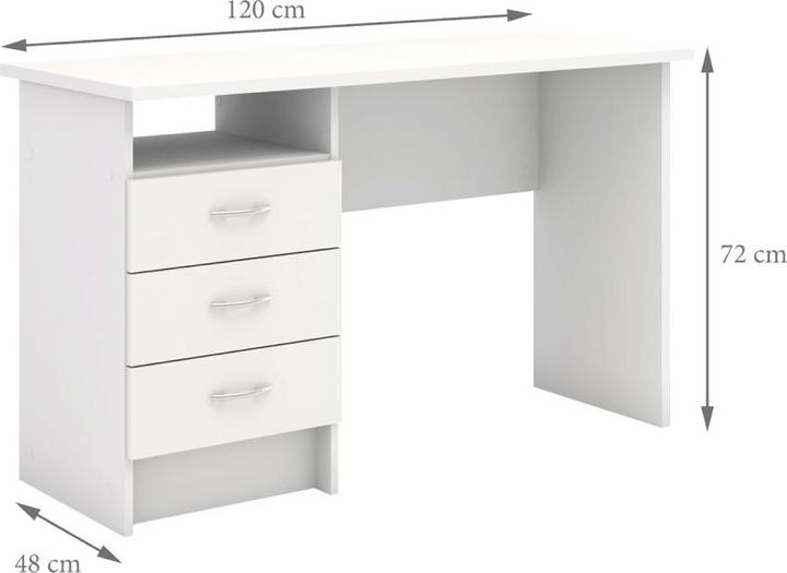 Actual product image Ebuy24 Desk Fula (120 x 48 cm)