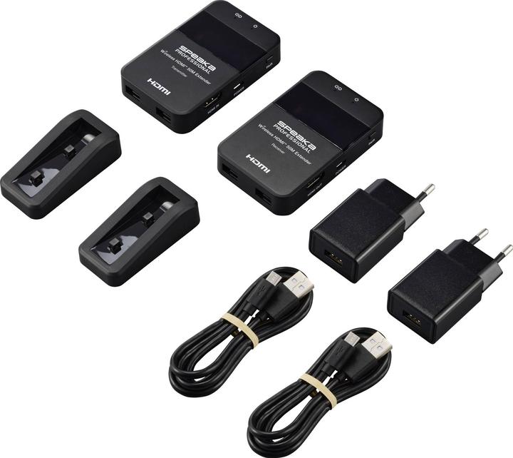 Productafbeelding SpeaKa Professional SP-HDE-320 HDMI-Funkübertragung (Set) 148.5 MHz 1920 x 1080 (50 m)