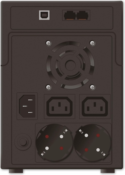 Actual product image Powerwalker VI 2200 SHL Schuko 2200VA / 1200W Line-Interactive UPS Tower AVR HID LCD HID (2200 VA, 1200 W, Line-interactive UPS)