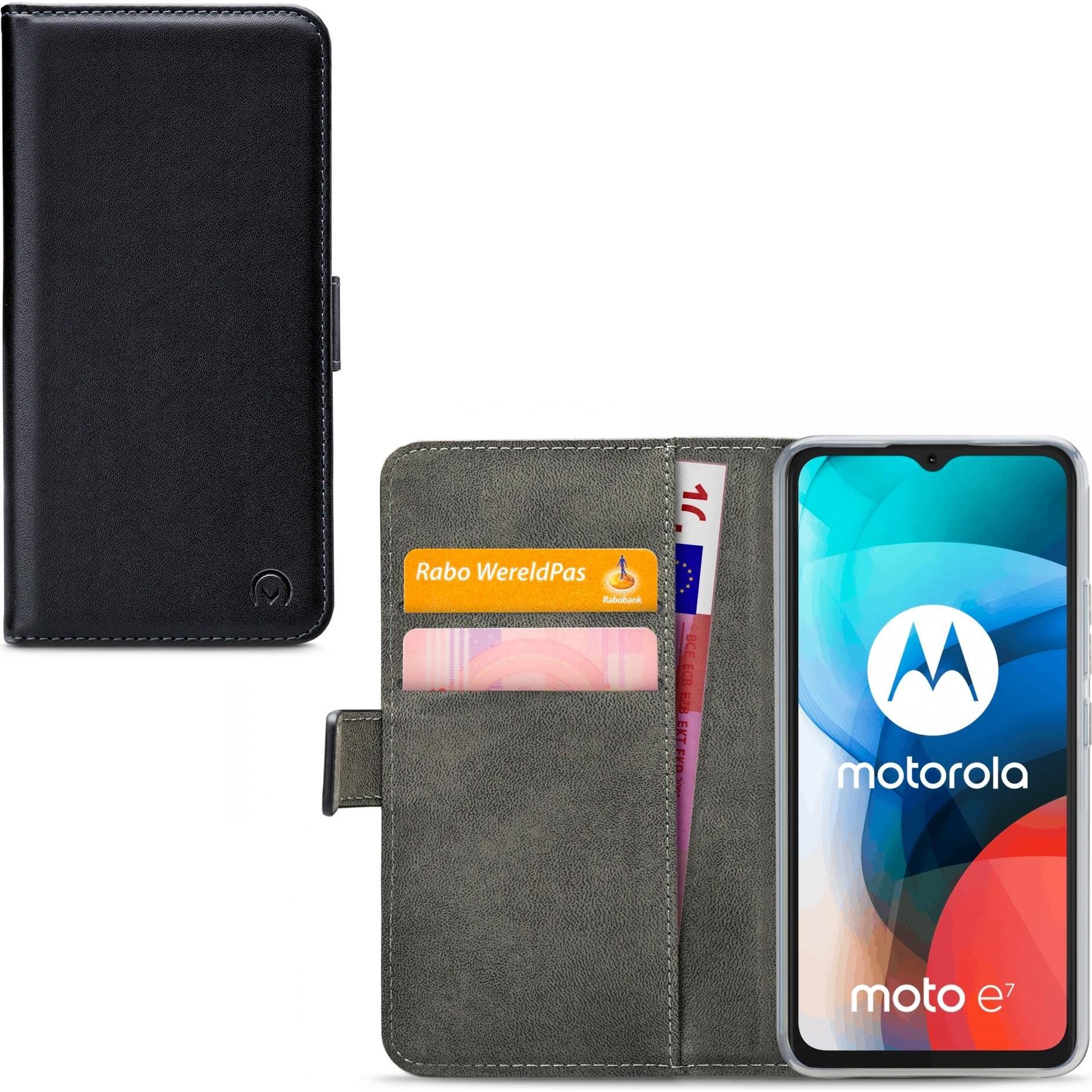 Thumbnail - Mobilizera Mobilize Classic Gelly Wallet Book Cover Motorola Moto E7 Sort (Motorola Moto E7), Smartphone Hülle, Schwarz