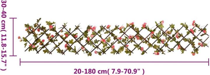 Produktbild vidaXL Rankgitter mit künstlichem Efeu