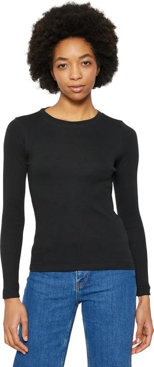 Produktbild KnowledgeCotton Apparel Rib Longsleeve Black (M)