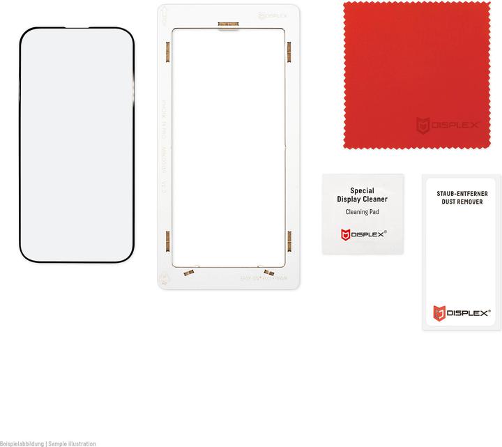Produktbild Displex Real Glass, Full Cover Panzerglas (1 Stück, Apple iPhone 15 Pro)