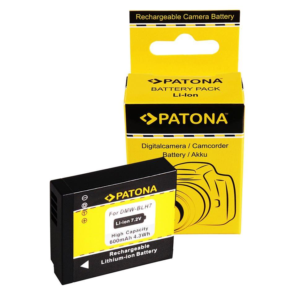 Patona Akku F. Panasonic Dmc-GM1 Dmw-BLH7E GM1 BLH7E (Kamera Akku), Kamera Stromversorgung, Schwarz