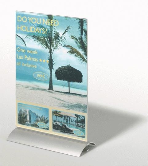 Produktbild Durable Tischaufsteller, Acryl mit Aluminiumfuss (A4)