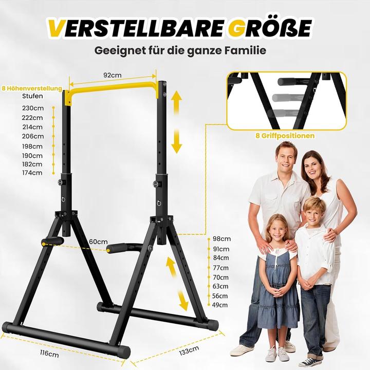 Actual product image Dobests Faltbare Power Tower Dip Station