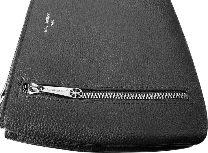 Actual product image Gallantry Black handbag made from grained