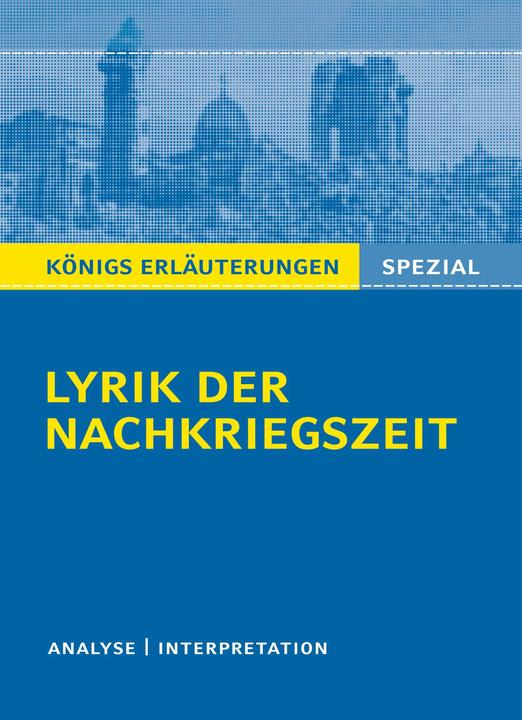 Produktbild Lyrik der Nachkriegszeit (1945-60) (Deutsch, Gudrun Blecken, 2018)