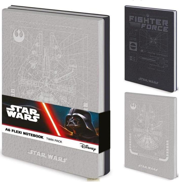 Produktbild Pyramid Star Wars Notebook A6 Flexi Twin Pack: Rebel (A6, Weicher Einband)