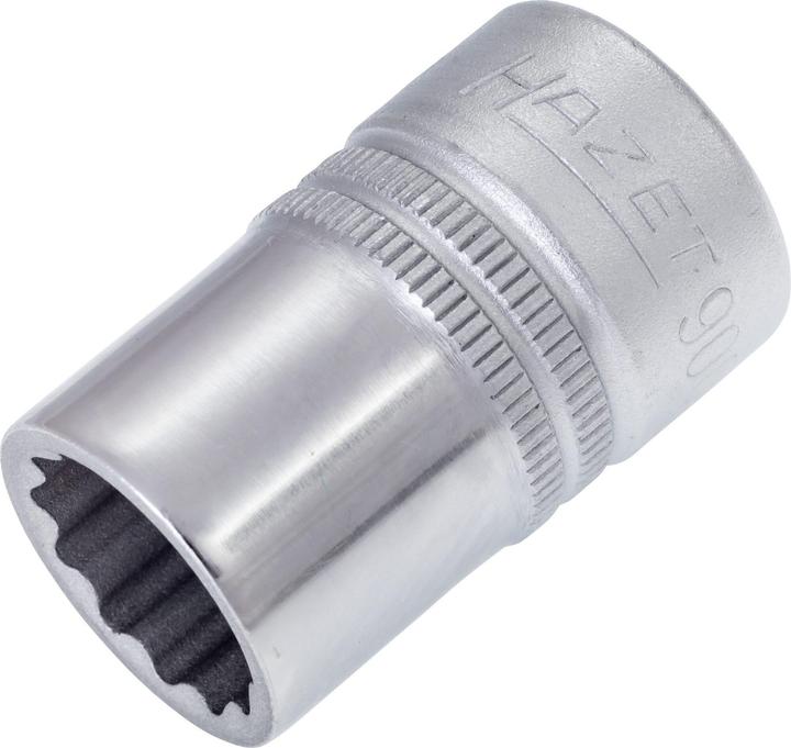 Produktbild HAZET Steckschlüsseleinsatz ∙ Doppelsechskant 900Z-15 ∙ Vierkant12,5 mm (1/2 Zoll) ∙ Aussen Doppel-S… (15 mm)