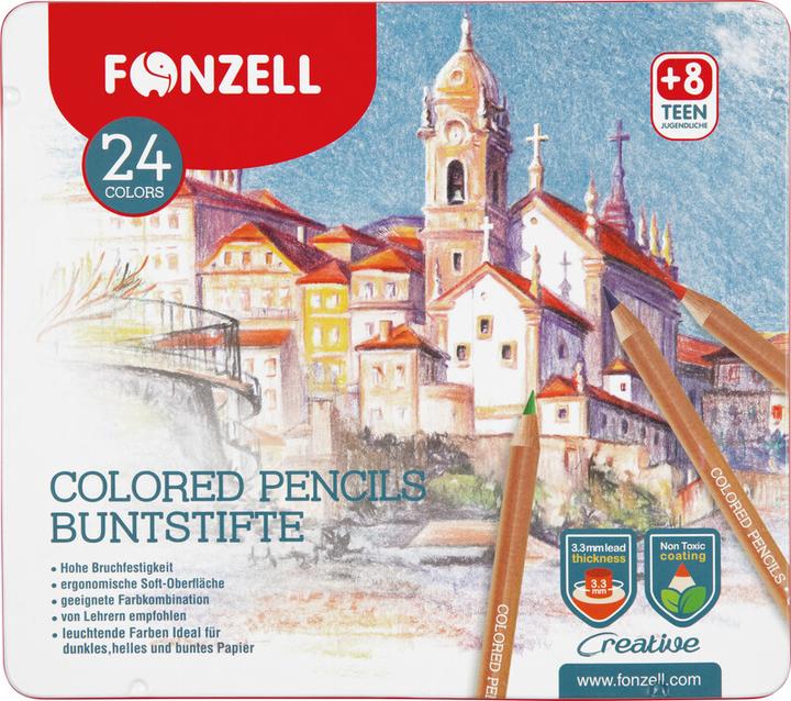 Produktbild Fonzell Farbstifte Creative in Metallschachtel (24x)