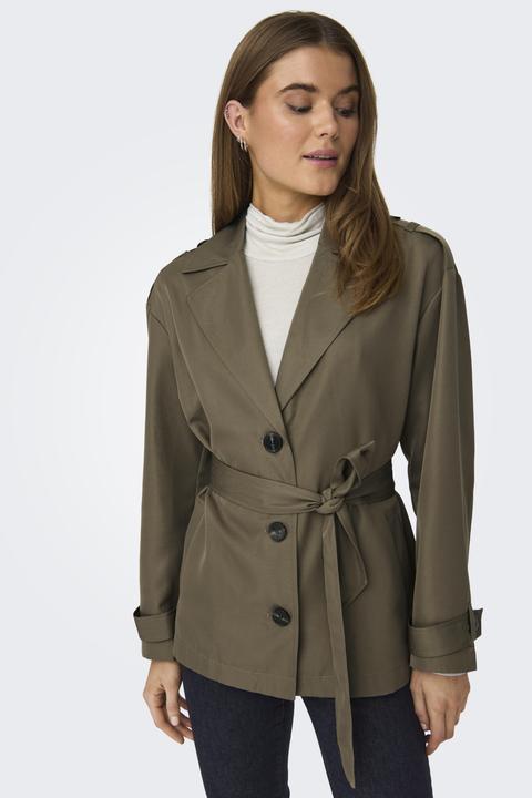 Actual product image Only Lapel collar jacket trench coat (S)