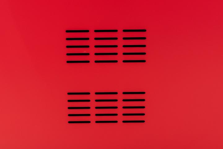 Actual product image Jet-Line Filing cabinet Locker PETROW red-dark grey 1-door metal cabinet