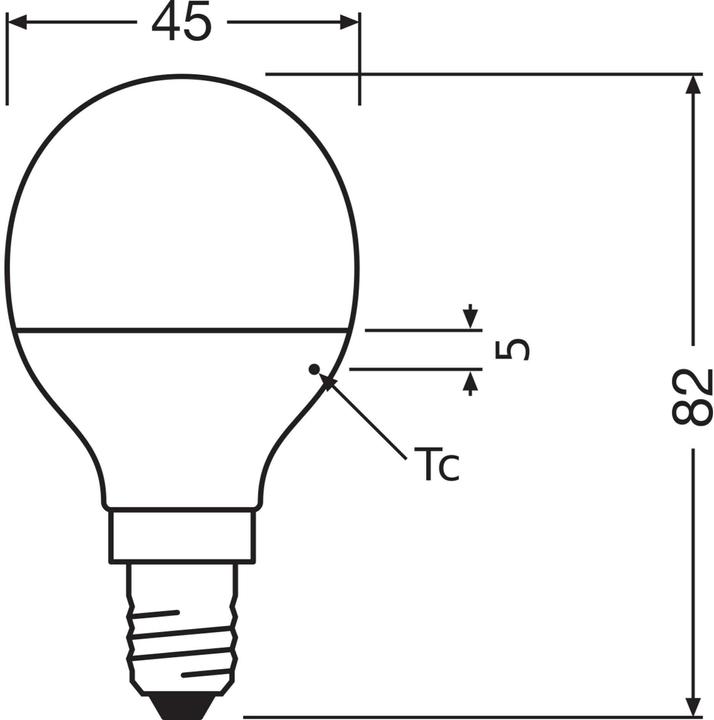 Produktbild Osram Led Star Classic P (E14, 40 W, 470 lm, 1 x, F)