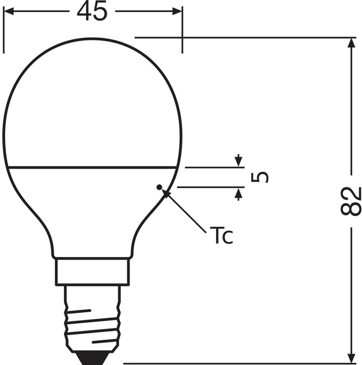 Produktbild Osram Led Star Classic P (E14, 40 W, 470 lm, 1 x, F)