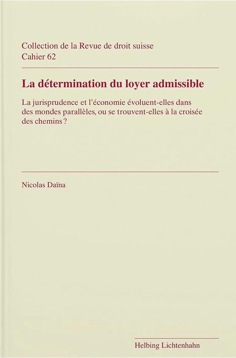 Immagine prodotto La détermination du loyer admissible (Francese, Nicolas Daïna, 2023)