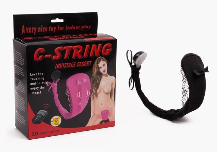 Actual product image Baile Tanga Con Vibrador Con Control Remoto Purple