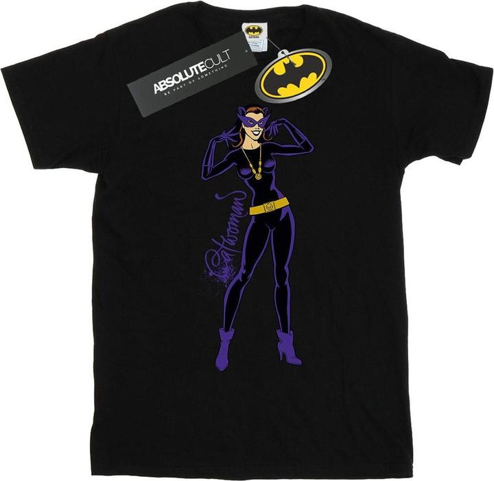 Produktbild Catwoman Happy Pose Baumwolle Boyfriend TShirt (L)