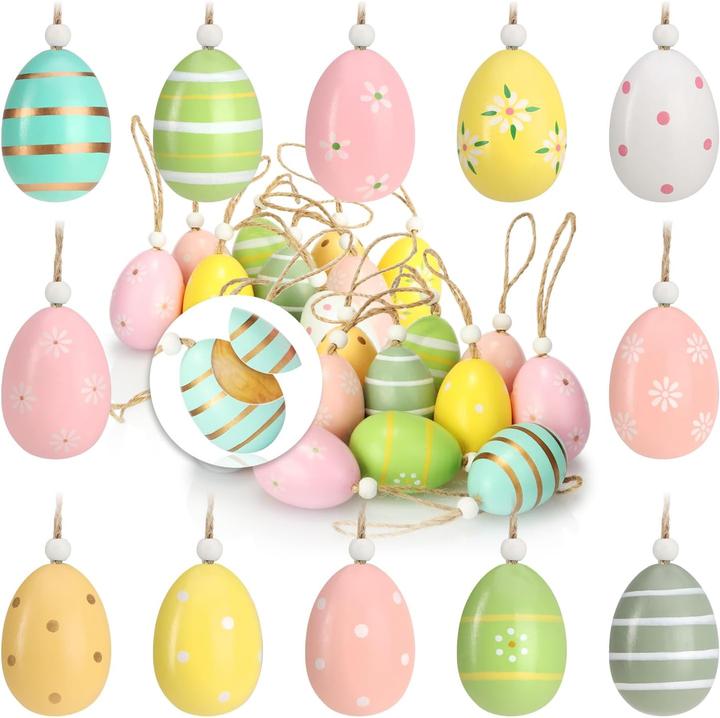 Com-four Ostereier zum Aufhängen (24 x)