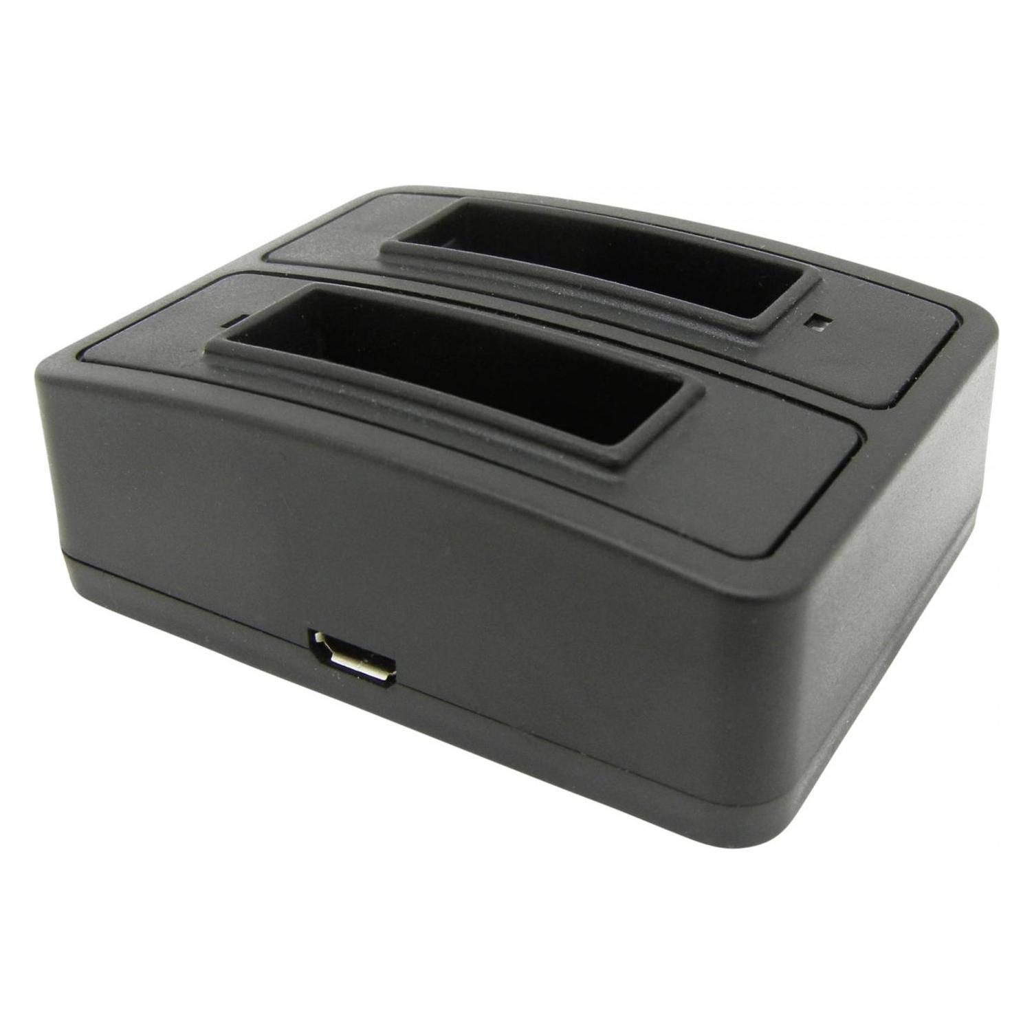 Easypix GoXtreme batterijlader voor Vision 4K (Batterijlader voor camera), Stroomvoorziening voor de camera, Zwart
