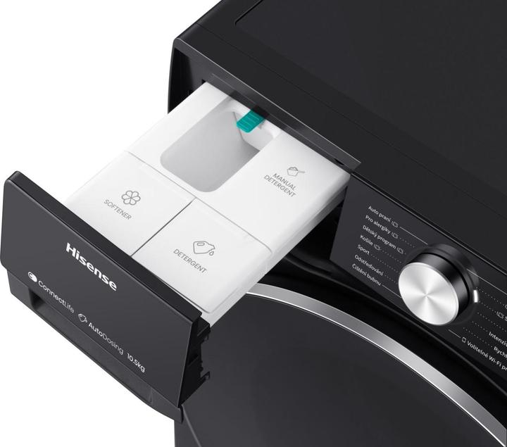 Produktbild Hisense Waschvollautomat - WF5S1045BB RAL9005 (10.50 kg, Links)