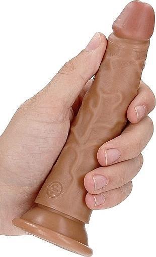 Actual product image RealRock Slim Realistic Dildo with Suction Cup - 6"/ 15,5 cm