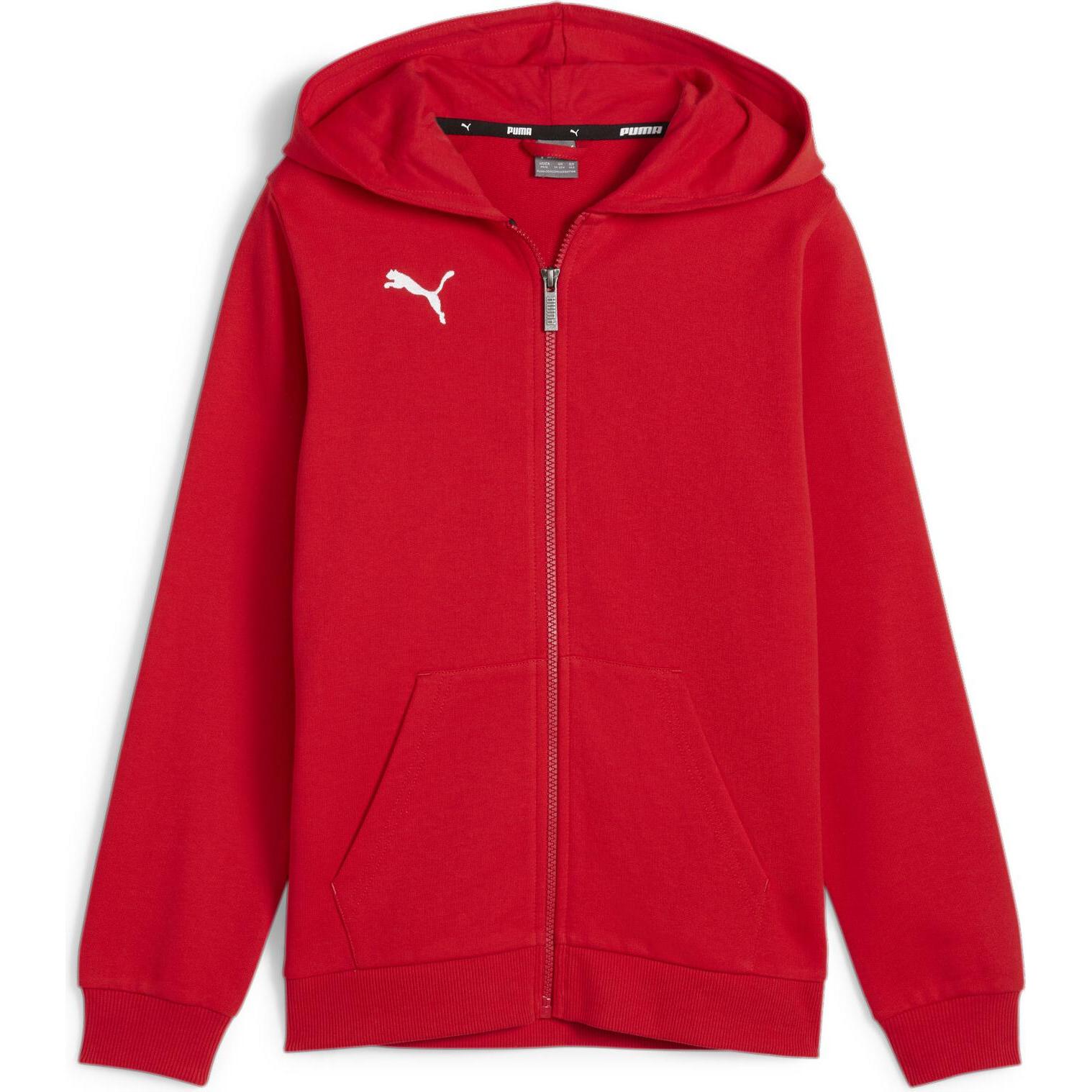 Puma, Jungen, Pullover, teamGOAL Casuals Hooded Jacket Jr, Rot, (116)