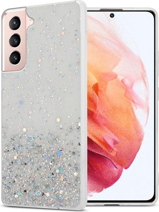 Actual product image Cadorabo TPU cover sparkling glitter (Samsung Galaxy S21 5G)