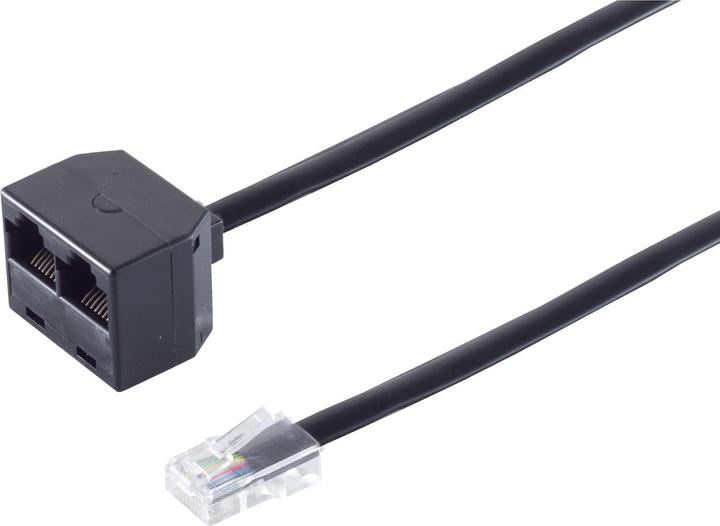 Actual product image Shiverpeaks S/CONN maximum connectivity adapter modular connector western plug 8/8 to 2 western coupler...