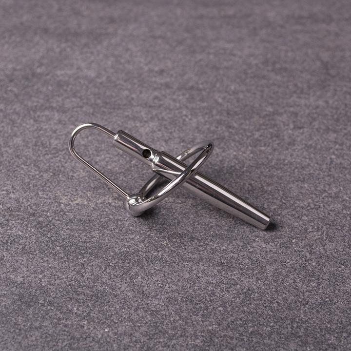 Image du produit Kiotos Steel Plug pénien creux avec anneau brillant - 28 mm