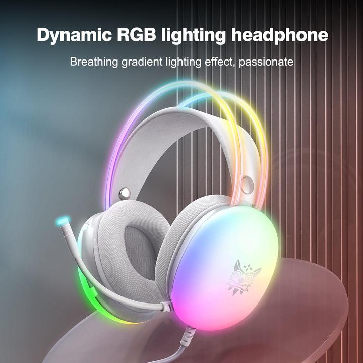 Actual product image Onikuma Gaming headphones X25 White (Cable)